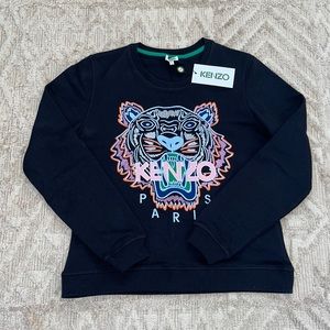 Brand New With Tags KENZO Tiger Embroidered Sweatshirt L